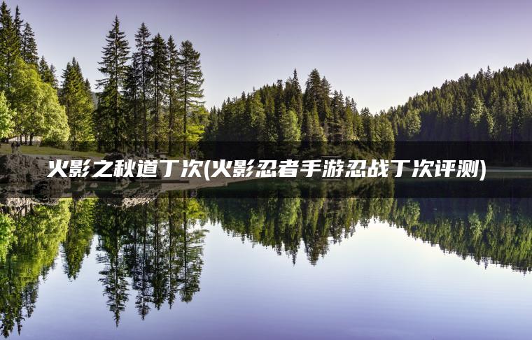 火影之秋道丁次(火影忍者手游忍战丁次评测)
