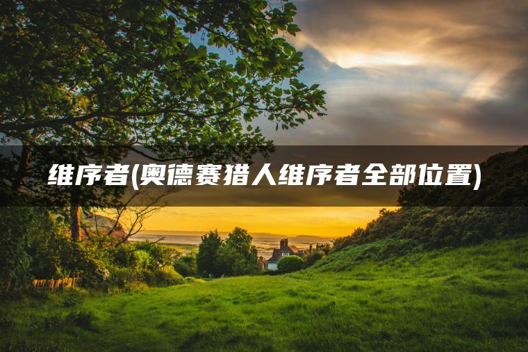 维序者(奥德赛猎人维序者全部位置)