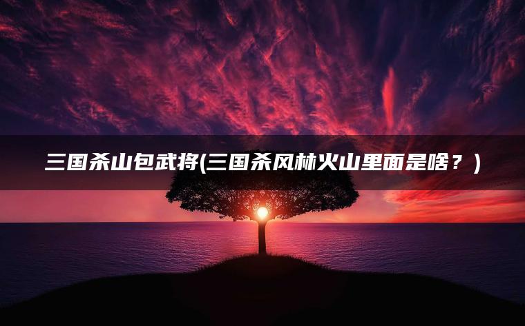 三国杀山包武将(三国杀风林火山里面是啥？)