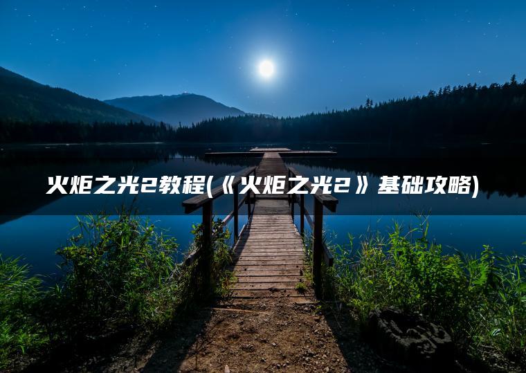 火炬之光2教程(《火炬之光2》基础攻略)