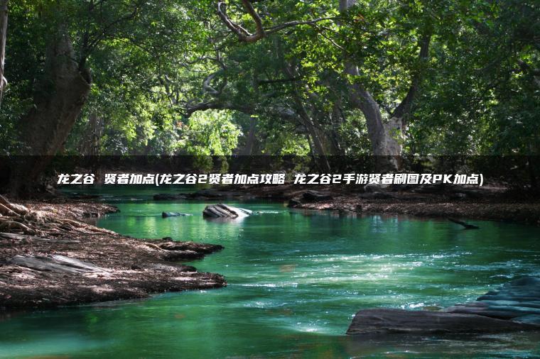 龙之谷 贤者加点(龙之谷2贤者加点攻略 龙之谷2手游贤者刷图及PK加点)