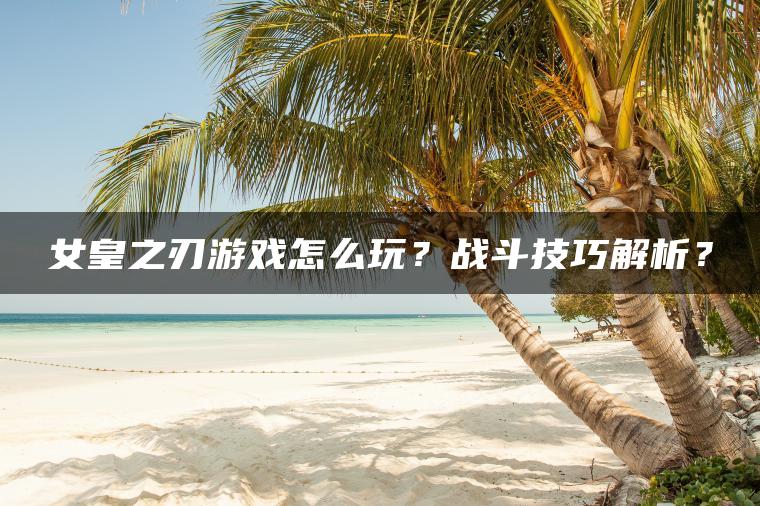 女皇之刃游戏怎么玩？战斗技巧解析？