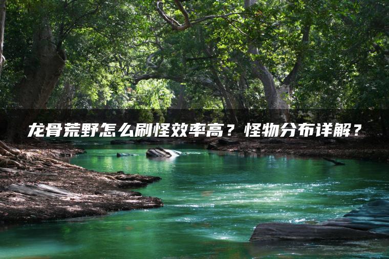 龙骨荒野怎么刷怪效率高？怪物分布详解？