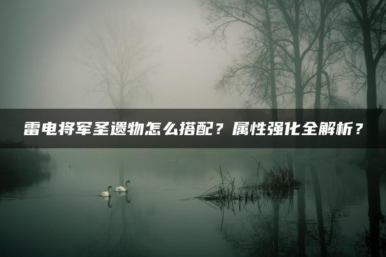 雷电将军圣遗物怎么搭配？属性强化全解析？