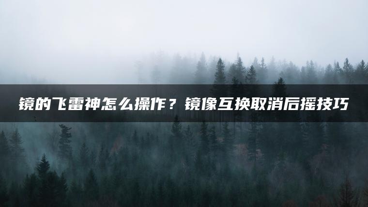 镜的飞雷神怎么操作？镜像互换取消后摇技巧