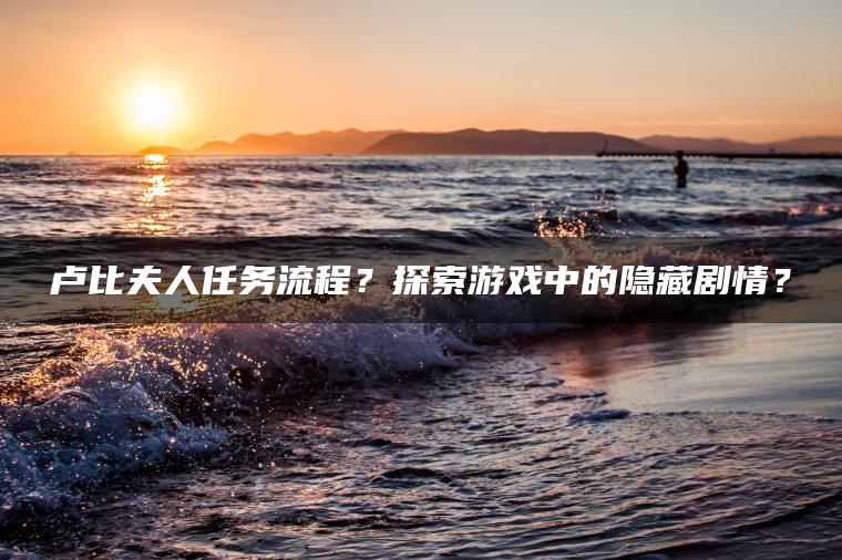 卢比夫人任务流程？探索游戏中的隐藏剧情？