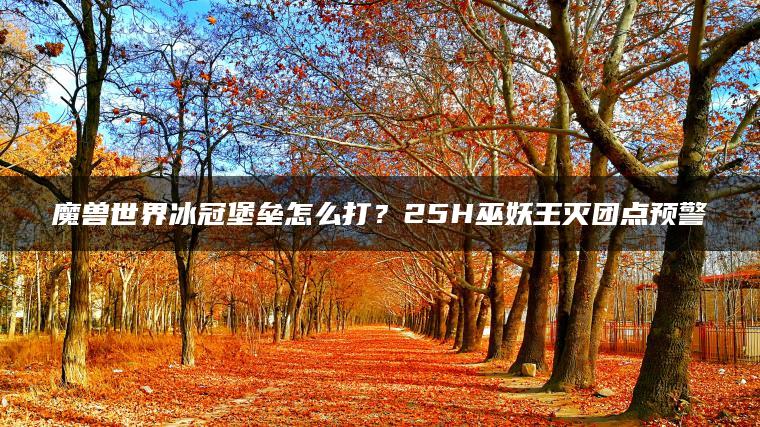魔兽世界冰冠堡垒怎么打？25H巫妖王灭团点预警