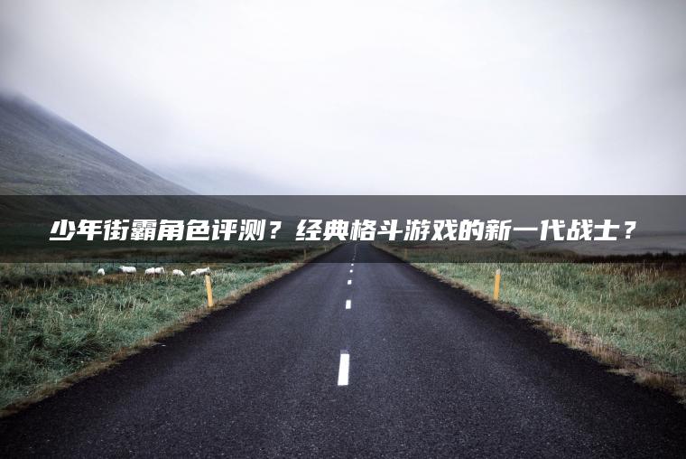 少年街霸角色评测？经典格斗游戏的新一代战士？
